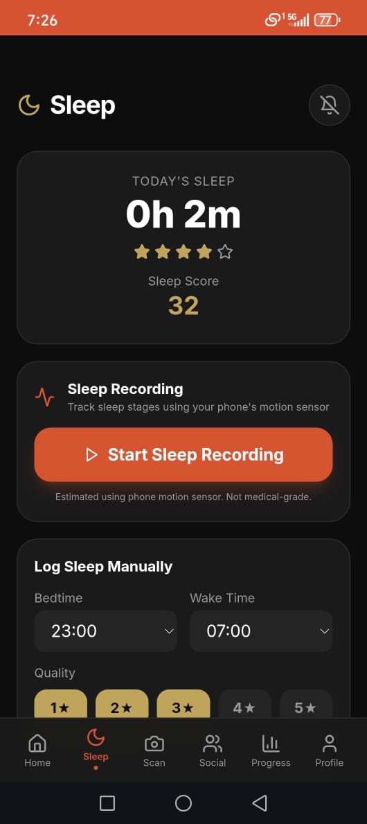 Rasa Sleep Tracker